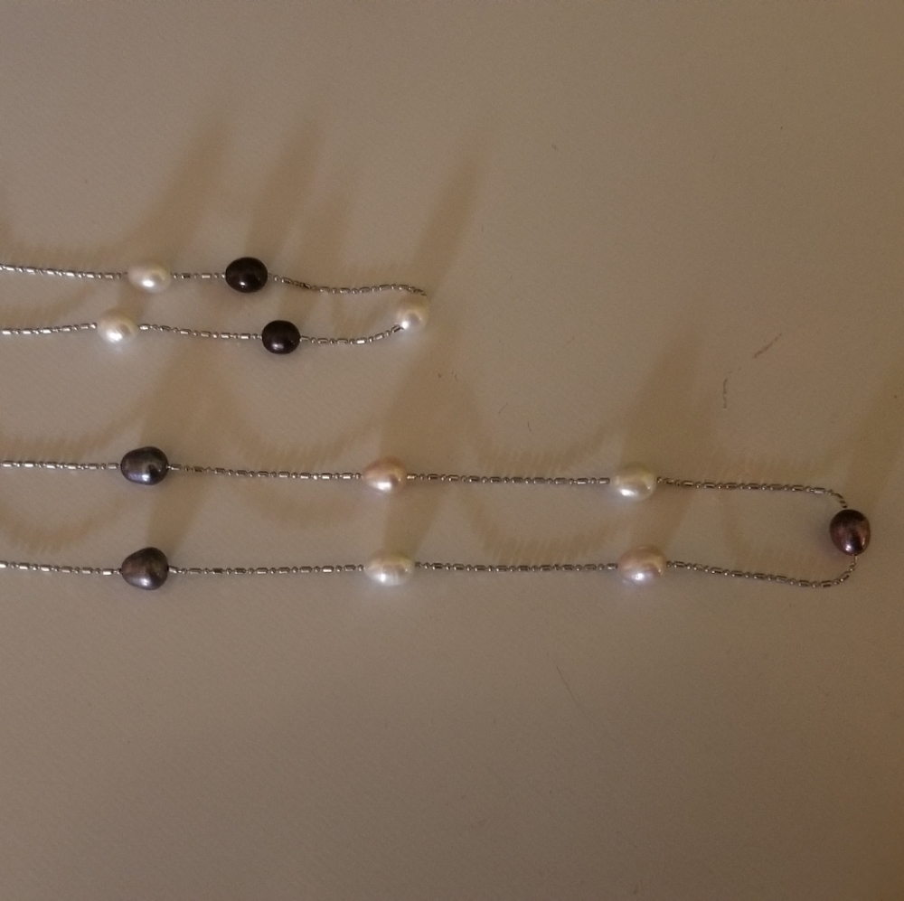 Multi-Colored Pearl Necklace